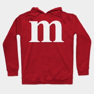 Letter M Lower Case m Alphabet gift for boys & girls Hoodie